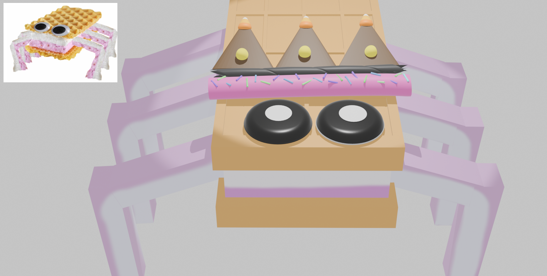 Fanmade Bugsnax from 2D to 3D